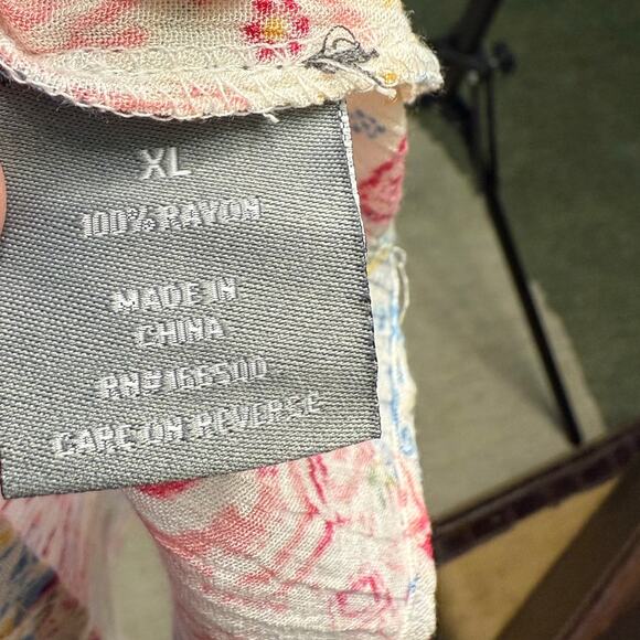 Berkley Jensen Flutter Sleeve Maxi Dress Size XL in Pretty Floral Print - Picture 9 of 10